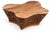 2010s Sculptural Walnut Mid Century Style Coffee Table For Sale - Image 5 of 12
