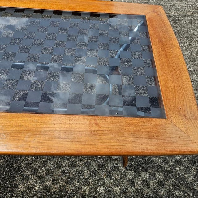 Vintage Italian Glass-Wood and Metal Dining Table For Sale - Image 16 of 18