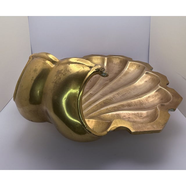 Large Brash Shell Dish. There is some uneven patina that gives the piece a true collected field. An amazing addition to...