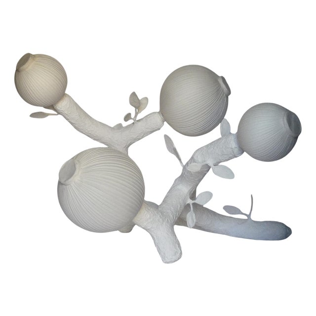 Ramages Four Paper Light Sculpture by Papier À Êtres For Sale