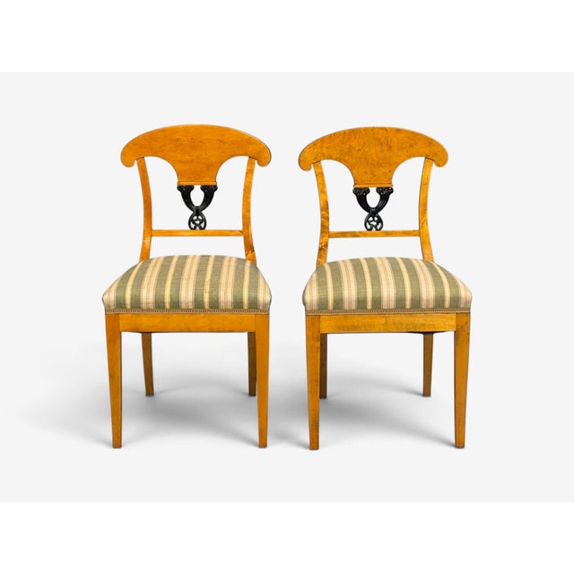 Neoclassical, Ten Dining Chairs, Ebonized Wood, Beech, Austria, 1970s For Sale - Image 15 of 15