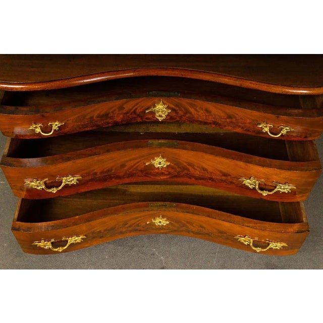 Brown Biedermeier Chest of Drawers For Sale - Image 8 of 14