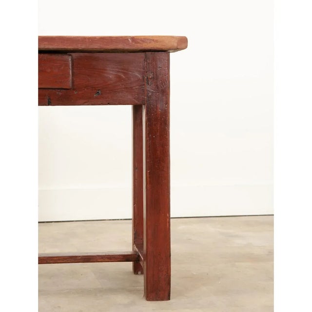 English English 19th Century Painted Pine Console-Server For Sale - Image 3 of 12