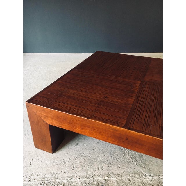 Postmodern Coffee Table in the style of Parsons, 1980s For Sale - Image 11 of 18