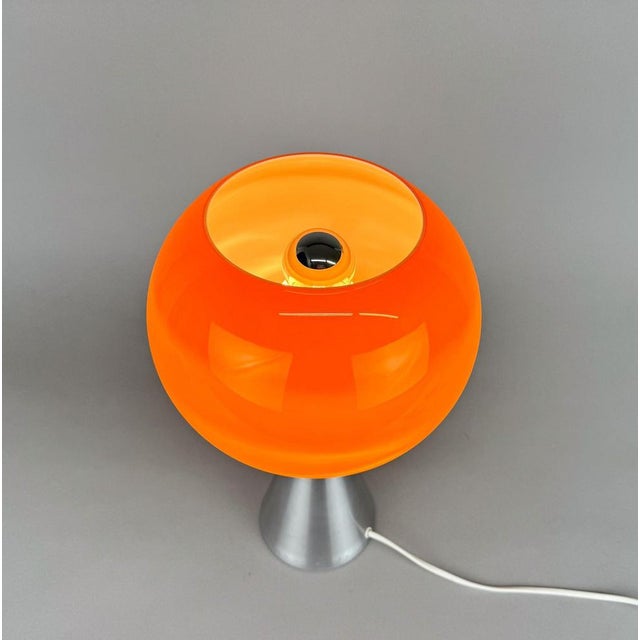 Red Space Age Table Lamp by Aloys Gangkofner for Erco, 1970s For Sale - Image 8 of 12