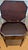 A refined English Regency mahogany sewing stand dating to circa 1810, showcasing the elegant proportions and understated...