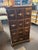 Antique Oak 12 Drawer Apothecary Cabinet For Sale - Image 4 of 5