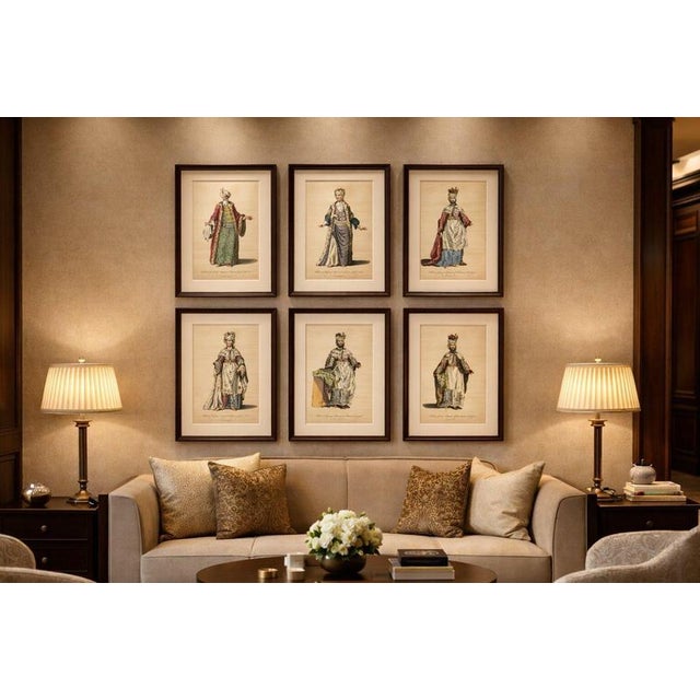 Thomas Jefferys, Ottoman Costumes, Hand-Colored Engravings, 1767, Set of 6 For Sale - Image 9 of 10