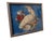 This fine piece of stumpwork boldly displays a white cockatoo surrounded by an arrangement of blooming roses contrasted by...