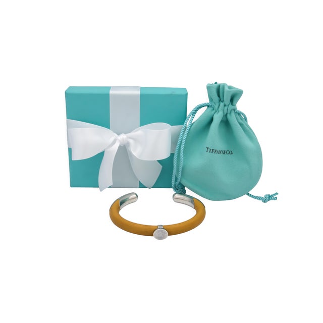 1970s Tiffany & Co. Elsa Peretti Silver/ Rattan Wood Cuff Bracelet For Sale - Image 9 of 9