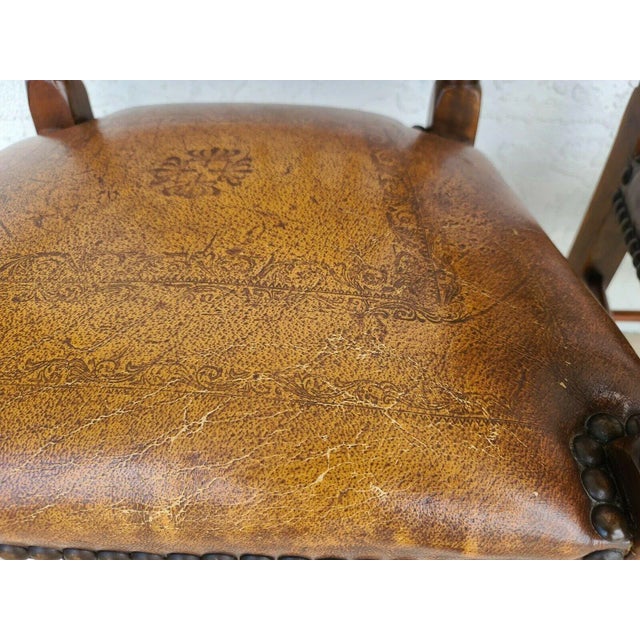 Lancashire Leather Dining Chairs by Theodore Alexander - Set of 4 For Sale - Image 10 of 13