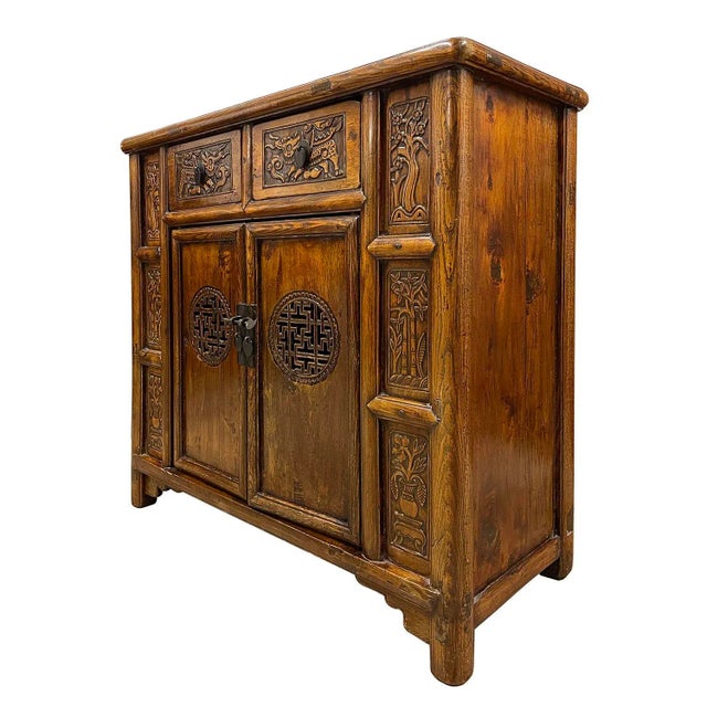 Size: 39 1/2inH x 40in W x 17in D Door opening: 24 1/2in H x 20 1/2in W Drawer: 5 1/2in H x 10in W x 11in D Origin: China...