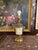 Elegant late 19th-century Victorian pâte-sur-pâte porcelain table lamp featuring a classical figural scene rendered in...