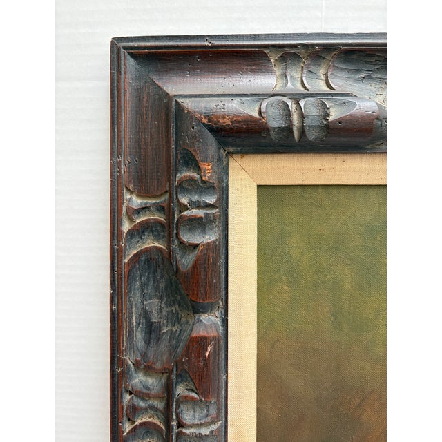 Large Vintage Mid Century Original Painting of Grapes Tumbling From a Basket For Sale In Sacramento - Image 6 of 9