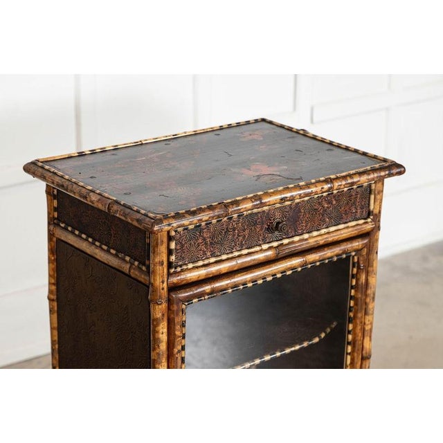 19th Century English Glazed Bamboo Bookcase, 1880 For Sale - Image 4 of 16