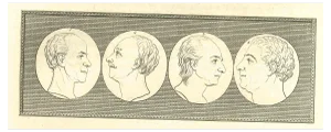 Thomas Holloway, Heads of Men, Original Etching, 1810
