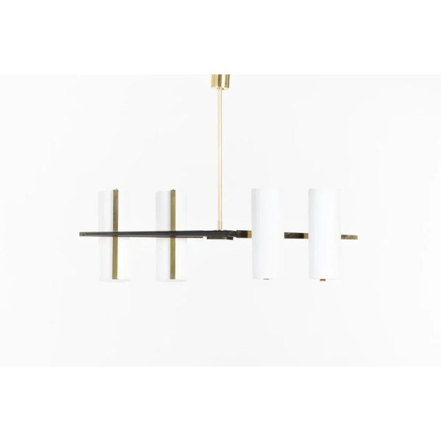 Vintage Pendant Light in Opaline, 1960 For Sale - Image 11 of 11