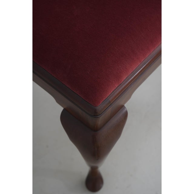 Henkel Harris Queen Anne Cherry Ottoman or Stool For Sale In Philadelphia - Image 6 of 12