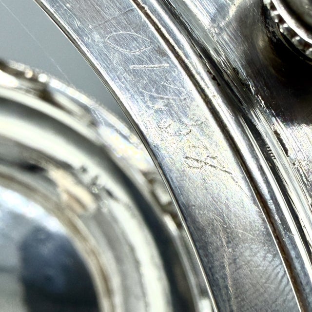 Antique Edwardian English Biscuit Barrel with Silver Plated and Cut Glass Liner, England, 1900 For Sale - Image 18 of 18