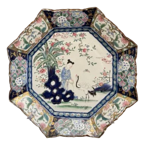 Antique Japanese Imari Octagonal Plate, 1900s