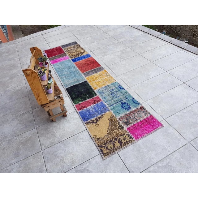 Oushak Vintage Anatolian Runner For Sale - Image 4 of 10