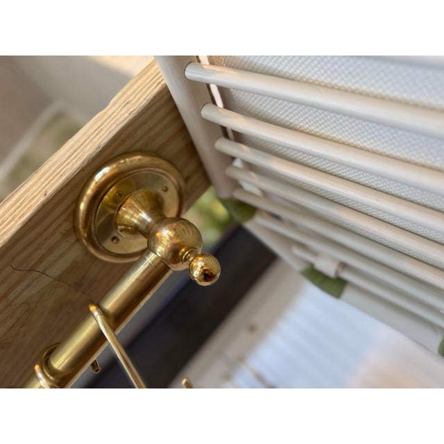 Handcrafted Vintage Solid Brass Hanging Pot Rack For Sale - Image 12 of 12