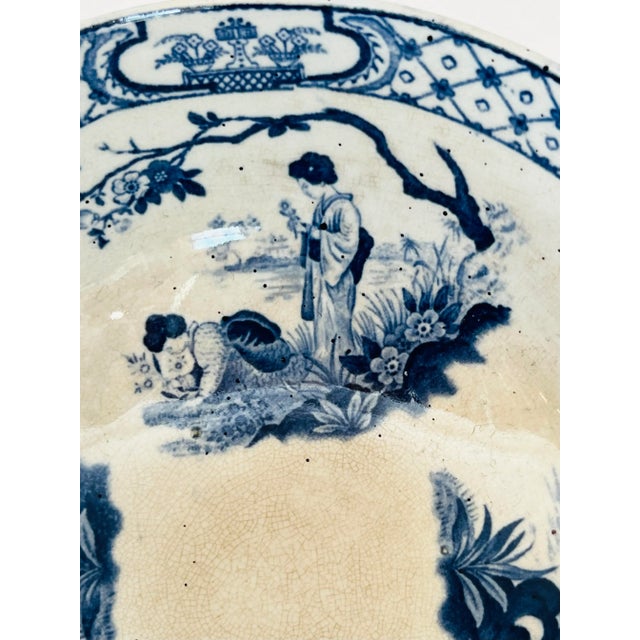 Oriental Blue & White Bowl in Tokyo pattern by ADAMS Turnstall England. Charming chinoiserie styel bowl. this is wonderful...