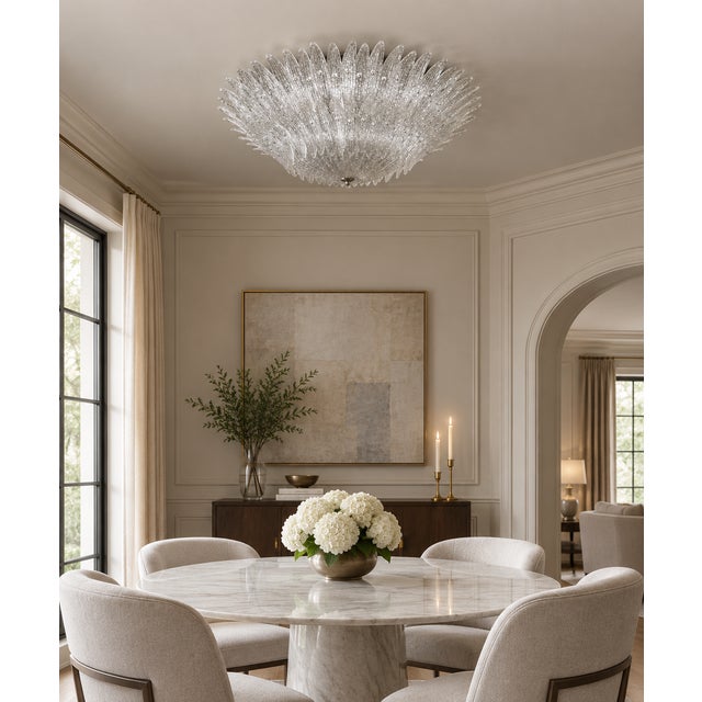 21st Century Tropico Two Tier Palmette Flush Mount by Fabio Ltd For Sale - Image 9 of 9