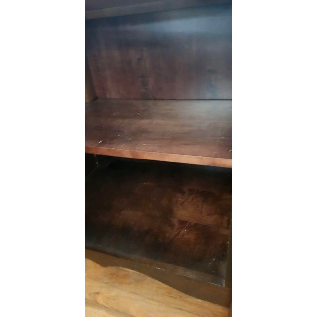Late 20th Century Old World French Provincial Style 3 Door Solid Wood Dining Buffet For Sale - Image 10 of 14