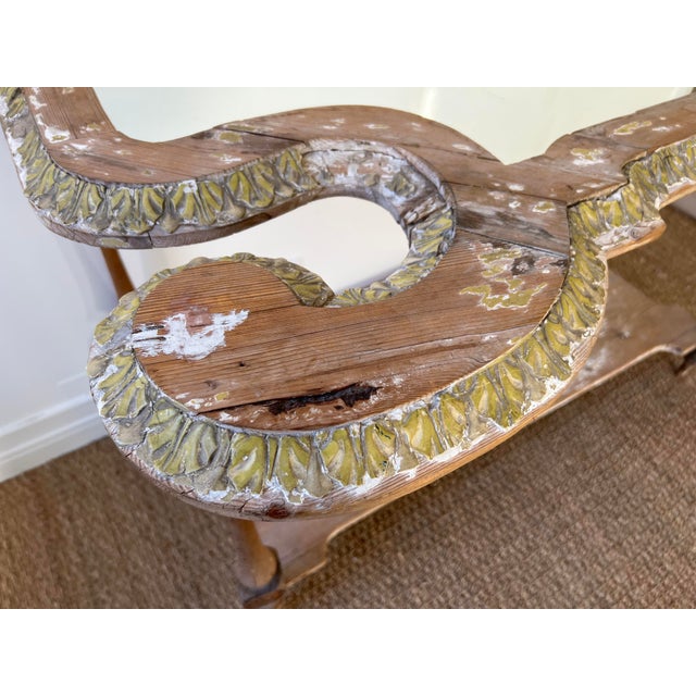 Wood Antique French Mirrored Table For Sale - Image 7 of 9