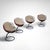 Sphere Chairs by Boris Tabacoff for Mobilier Modulaire Moderne, 1970s, Set of 4 For Sale - Image 3 of 5