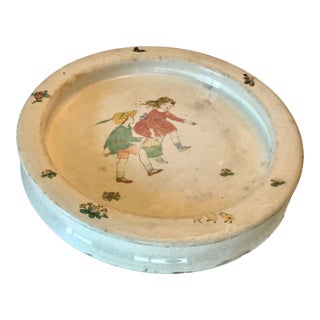 Antique Royal Doulton Baby Plate – Jack and Jill Nursery Rhyme For Sale