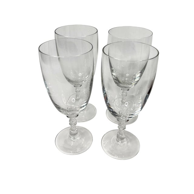 Transparent 1990s Ralph Lauren Crystal Blown Glass Iced Drink Glasses- Set of 4 For Sale - Image 8 of 8
