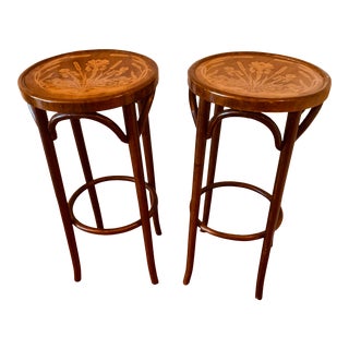 Vintage Bentwood Stools - a Pair For Sale