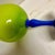 1960s Chartreuse and Periwinkle Blue Snifter Vase For Sale In Detroit - Image 6 of 6