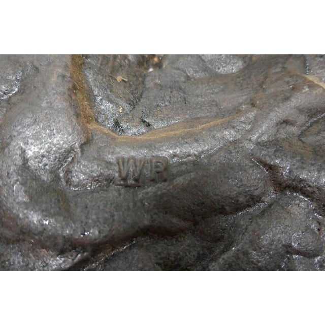 Brown 19th Century Cast Iron Bust Portrait Plaque of Benjamin Franklin, 1870s For Sale - Image 8 of 10