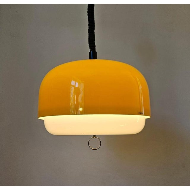 Mid-Century Space Age Pendant Light by Guzzini for Meblo, Italy, 1970s For Sale - Image 9 of 13