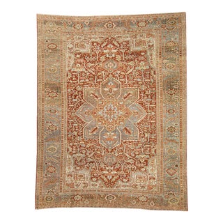 Persian Antique Rug 9'11" x 13'1" For Sale