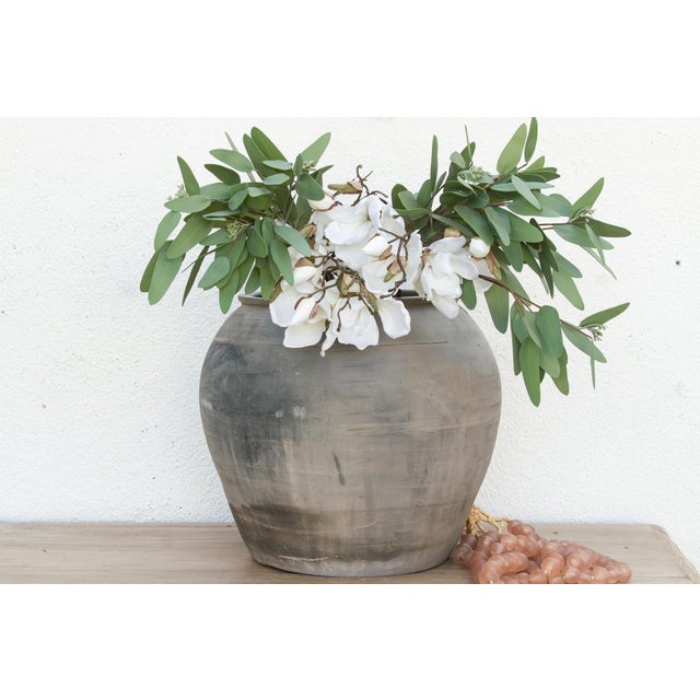 Vintage Clay Charcoal Urn For Sale - Image 9 of 9