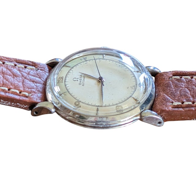 1940s Omega "Bumper" Automatic Men's Wrist Watch For Sale In Los Angeles - Image 6 of 7
