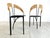 Italian Postmodern Wicker and Metal Dining Chairs, 1980s, Set of 6 For Sale - Image 10 of 11