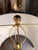 John Richard Faux Black Crystal & Brass Table Lamp For Sale - Image 4 of 7