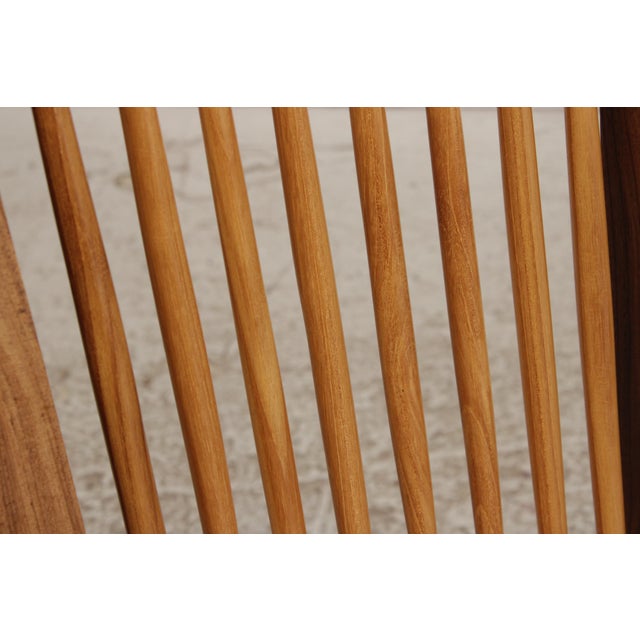 1970s Set of 6 George Nakashima Style Conoid Dining Room Chairs For Sale - Image 5 of 18