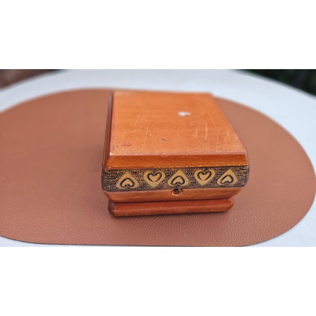 1920s Art Deco Carved Wooden Box, 1920s For Sale - Image 5 of 10