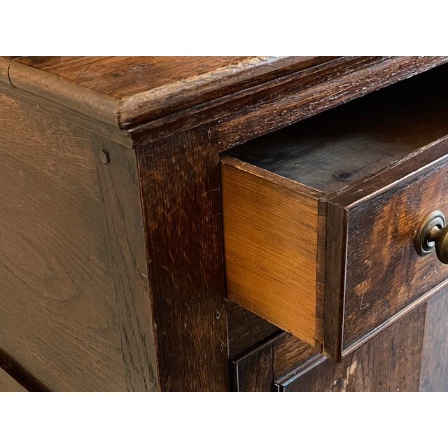 Brown Antique English Oak Welsh Dresser For Sale - Image 8 of 18