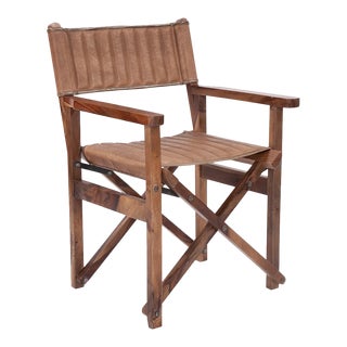 Director's Chair in Leather For Sale