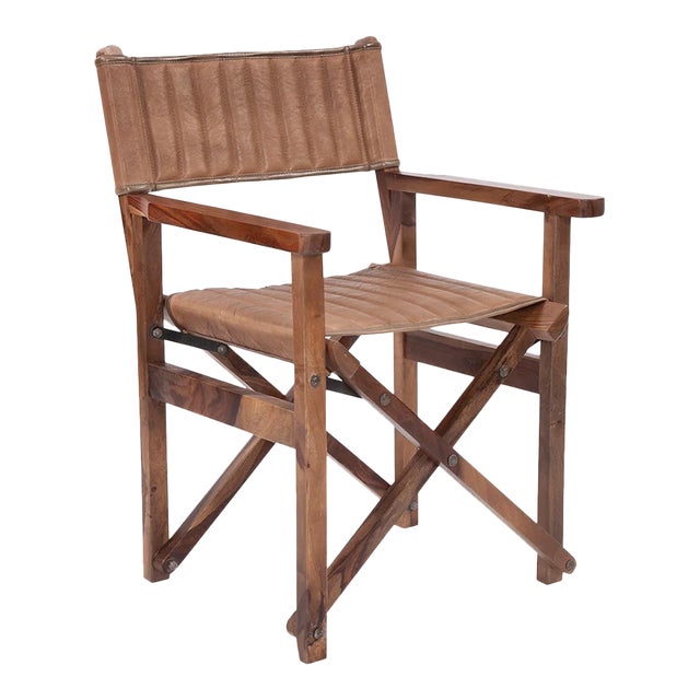Director's Chair in Leather For Sale
