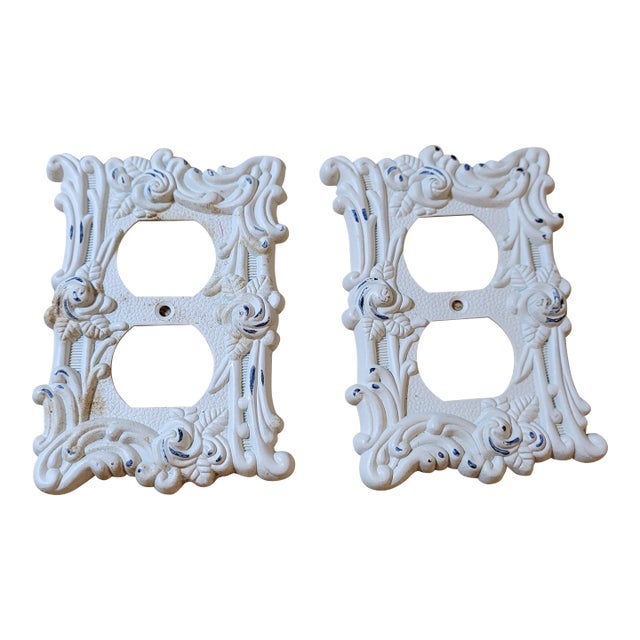 Mid-Century Modern Cast Iron Outlet Covers For Sale