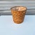 French 1990s Brick Patterned Wicker Wastebasket For Sale - Image 3 of 6