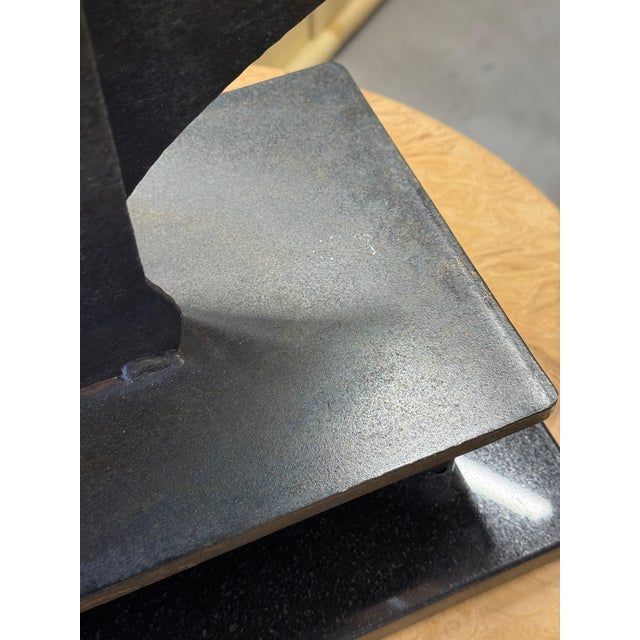 1990s 1991 Daniel Stolpe Abstract Iron Sculpture For Sale - Image 5 of 18